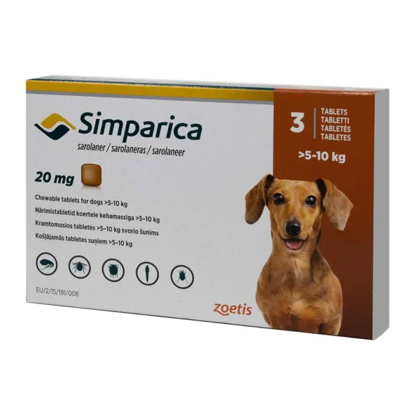 Simparica® 3 Comprimidos de Zoetis - Imagen 3