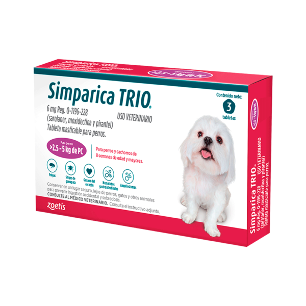 Simparica TRIO® 3 Tabletas de Zoetis - Imagen 2