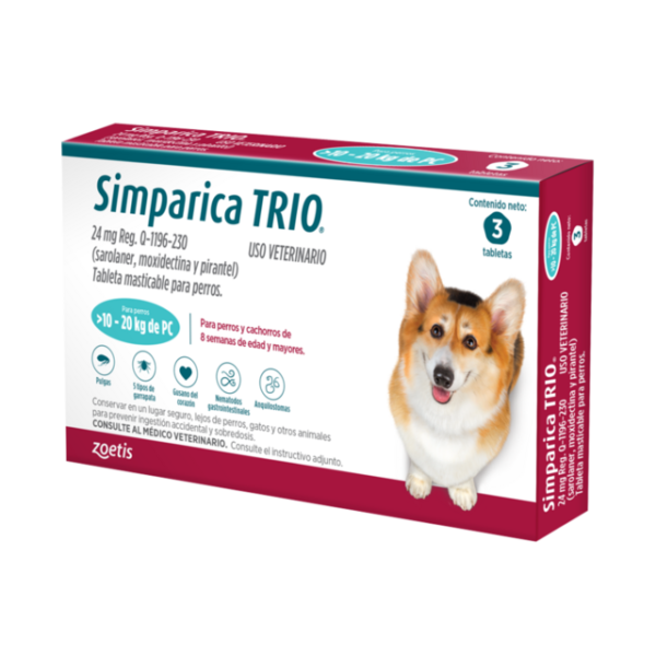 Simparica TRIO® 3 Tabletas de Zoetis - Imagen 4