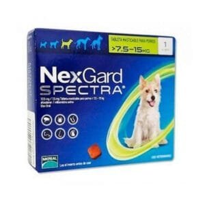 NEXGARD SPECTRA PERRO MED 7.6-15KG MERIA