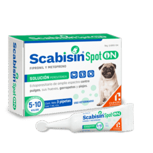 SCABISIN SPOT ON 0.5 ML (3) 2-5 KG CHINOIN *NUE*