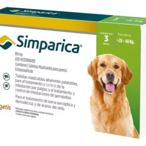 SIMPARICA 20 MG X 1 TB ZOETIS PQ