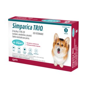 SIMPARICA TRIO 1TAB 10.1 a 20KG (BLUE) ZOETIS